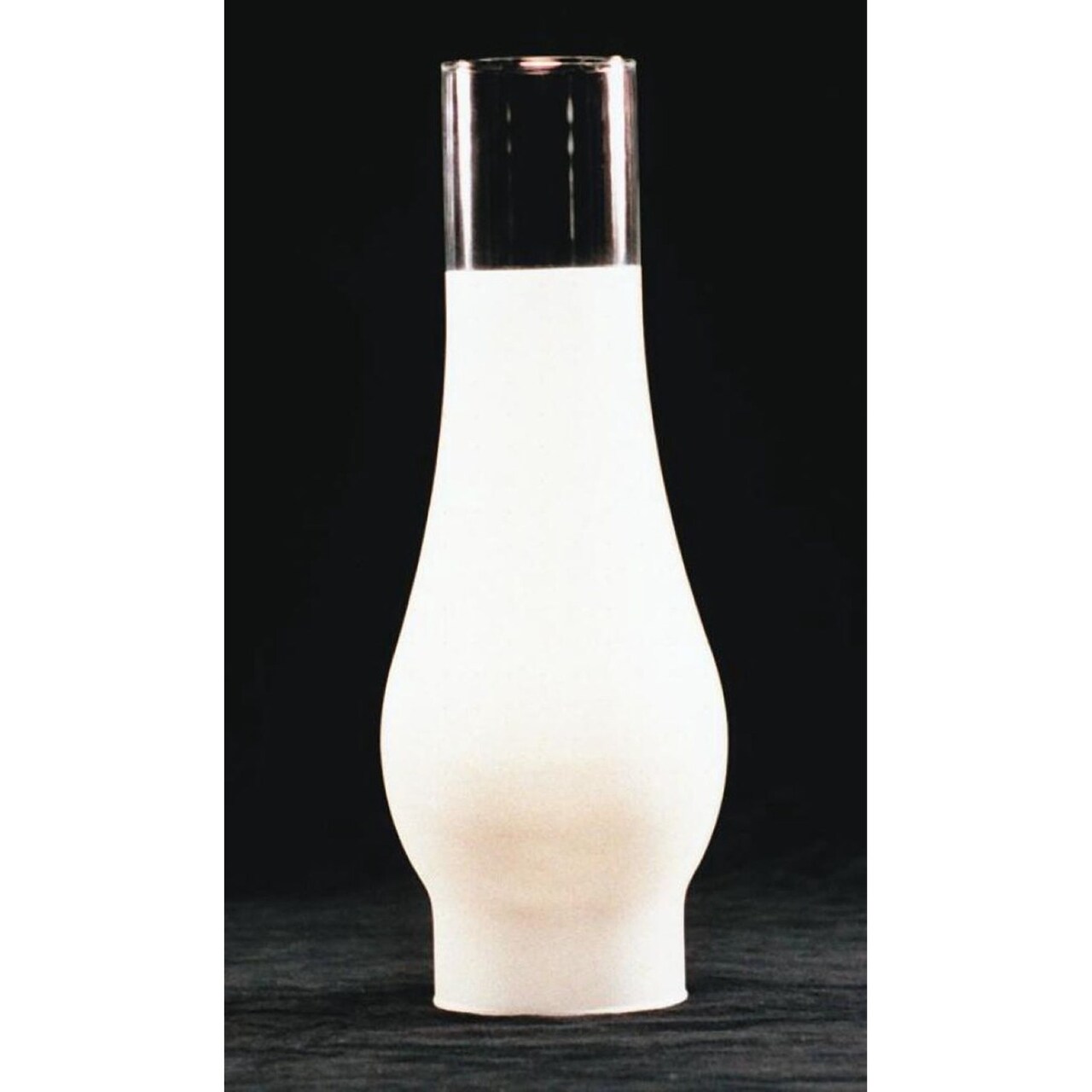 Frosted Glass Lamp Chimney, Replacement Hurricane Globe Measures 2 5/8 Inch Diameter Base x 10 Inches High for Oil or Kerosene Lanterns